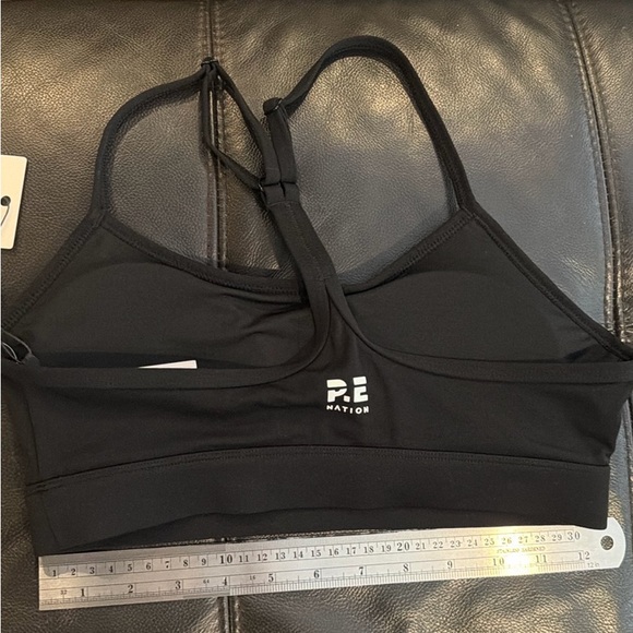 P.E Nation Sleek Black Sports Bra - Picture 11 of 12